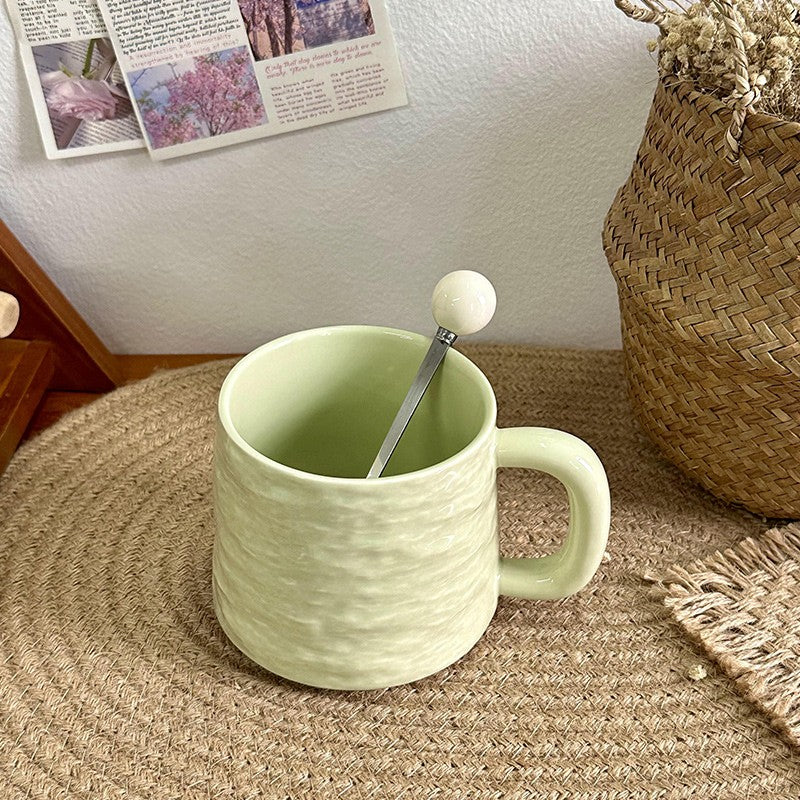 Agate Crest Textured Ceramic Mug