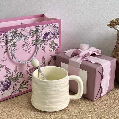 Agate Crest Textured Ceramic Mug