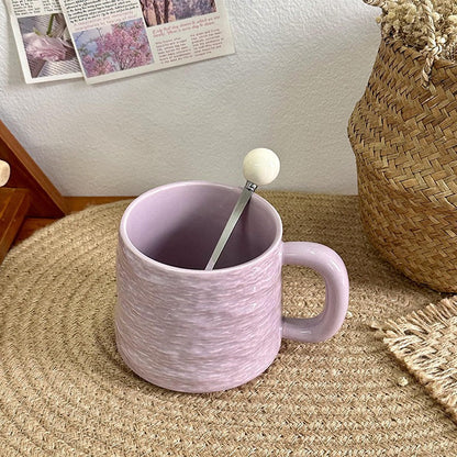 Agate Crest Textured Ceramic Mug