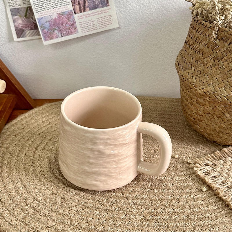 Agate Crest Textured Ceramic Mug