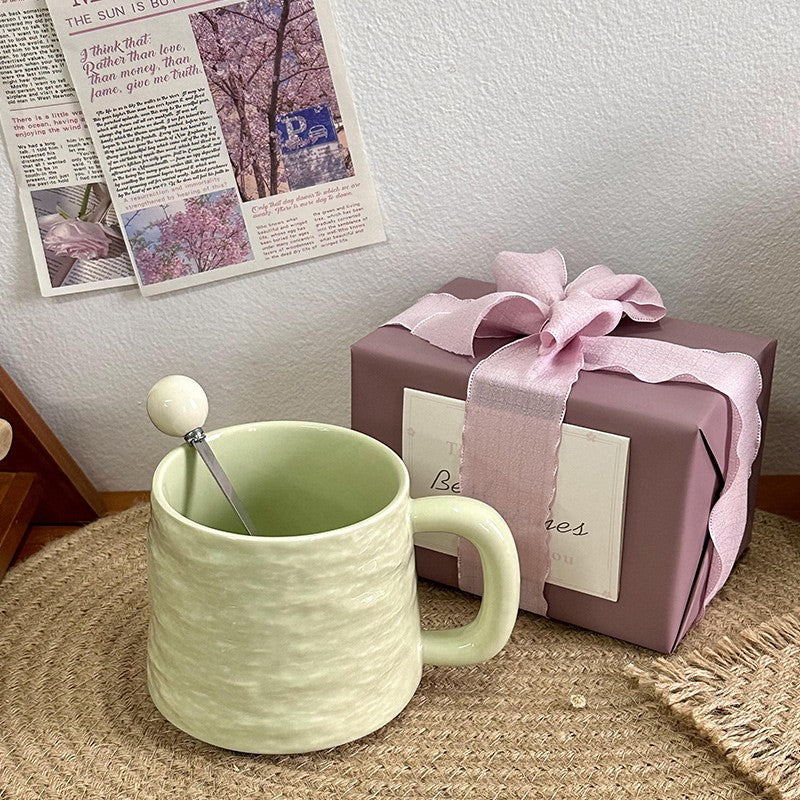 Agate Crest Textured Ceramic Mug