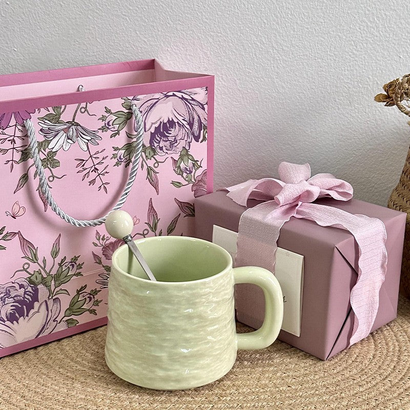 Agate Crest Textured Ceramic Mug