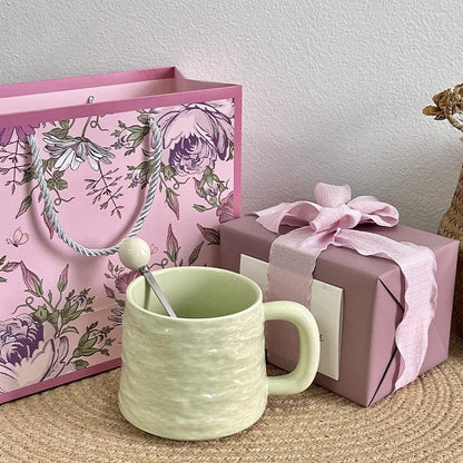 Agate Crest Textured Ceramic Mug