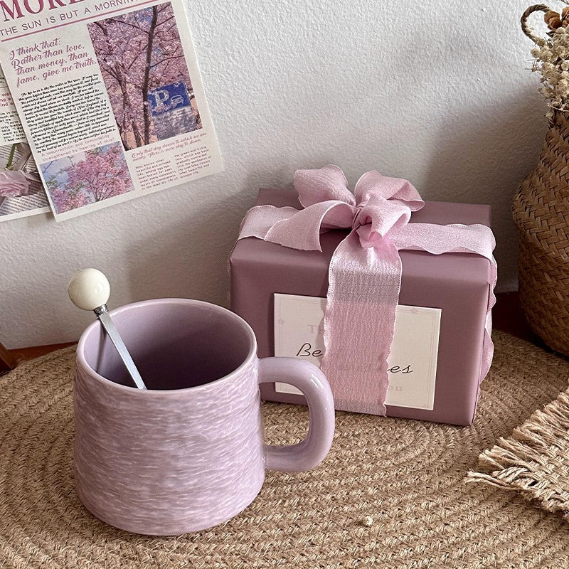 Agate Crest Textured Ceramic Mug