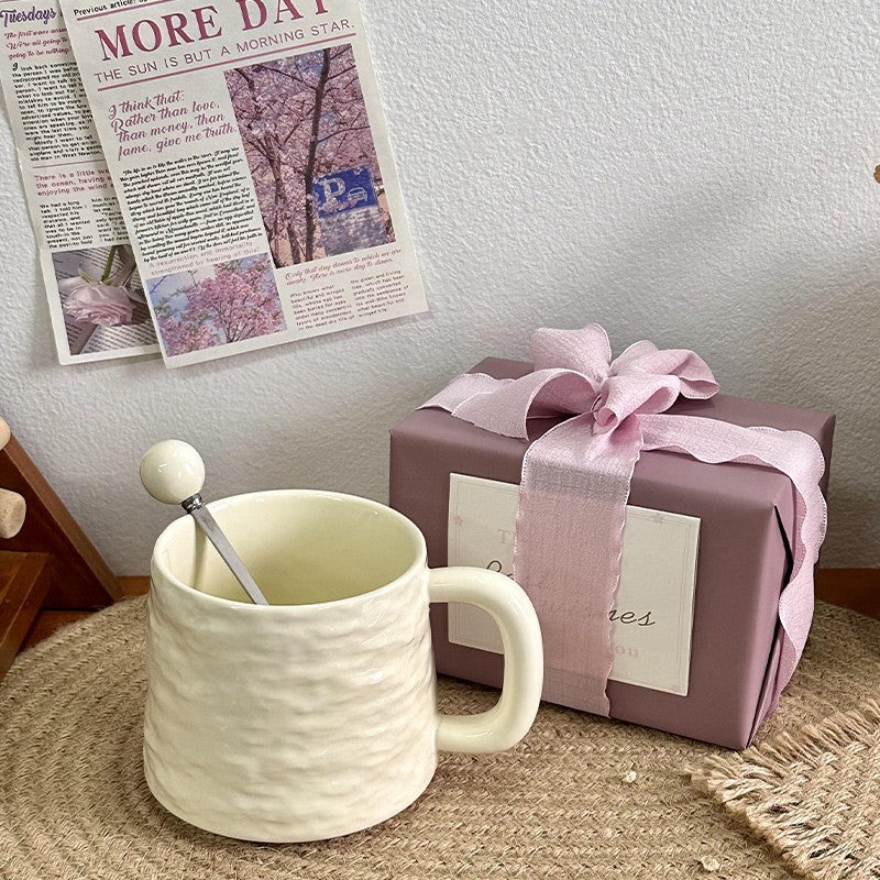 Agate Crest Textured Ceramic Mug