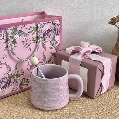 Agate Crest Textured Ceramic Mug