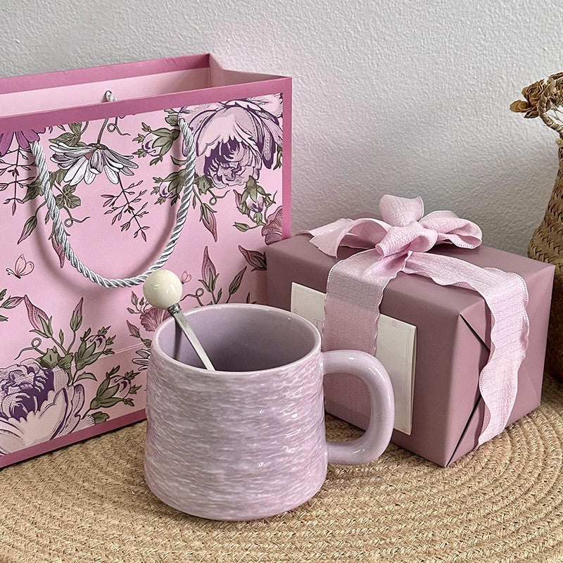 Agate Crest Textured Ceramic Mug