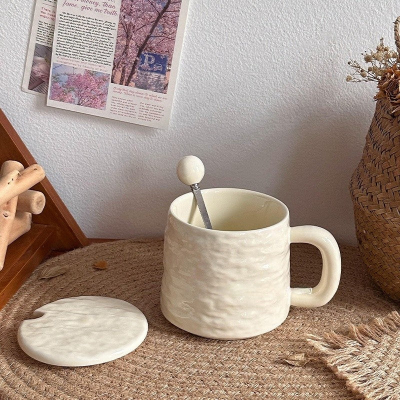 Agate Crest Textured Ceramic Mug