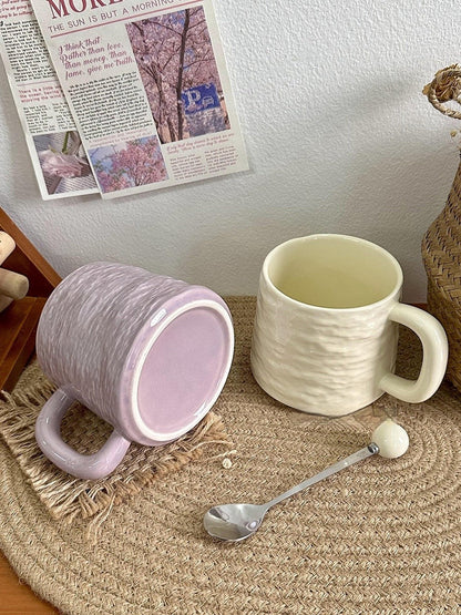 Agate Crest Textured Ceramic Mug