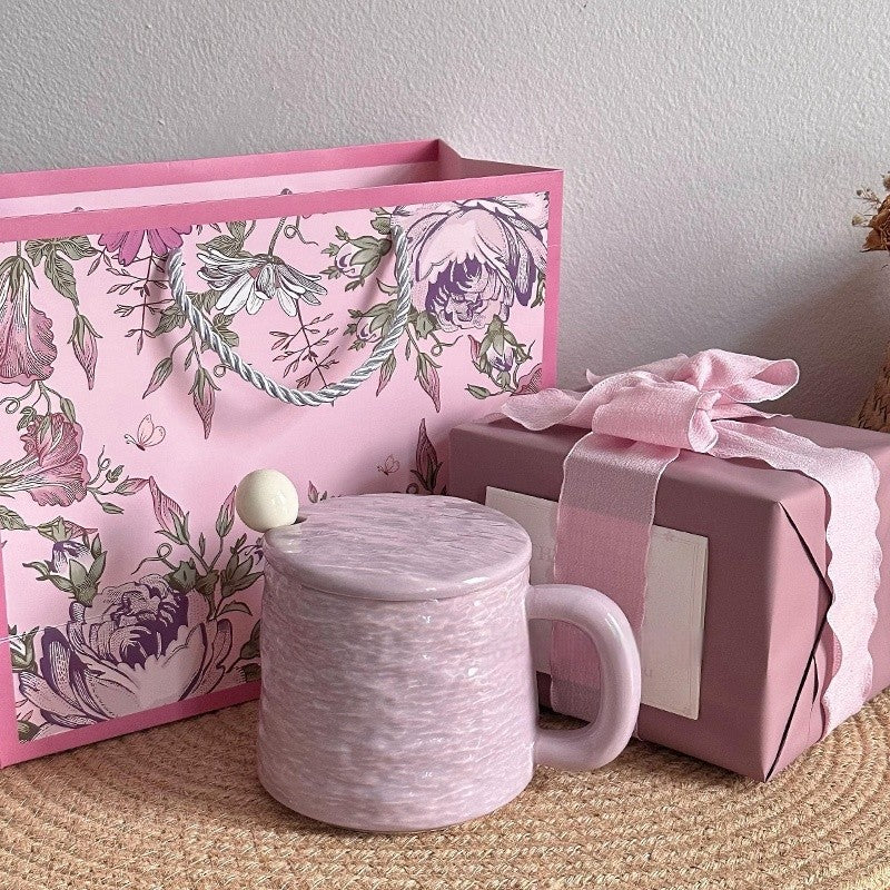 Agate Crest Textured Ceramic Mug