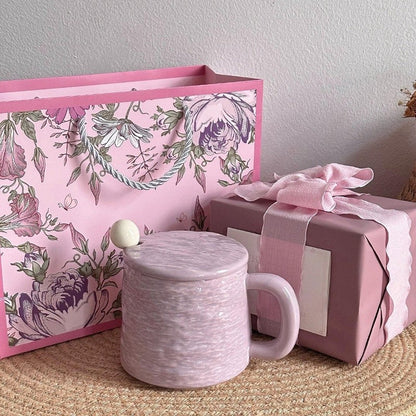 Agate Crest Textured Ceramic Mug