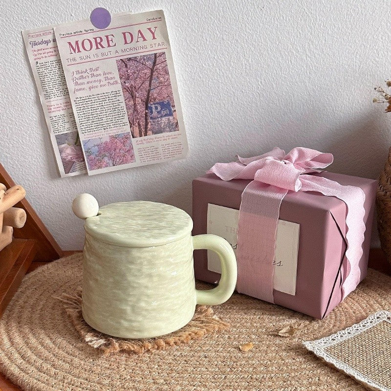 Agate Crest Textured Ceramic Mug