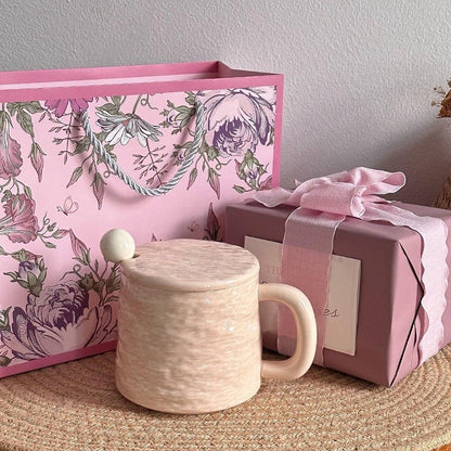 Agate Crest Textured Ceramic Mug