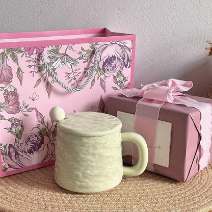 Agate Crest Textured Ceramic Mug