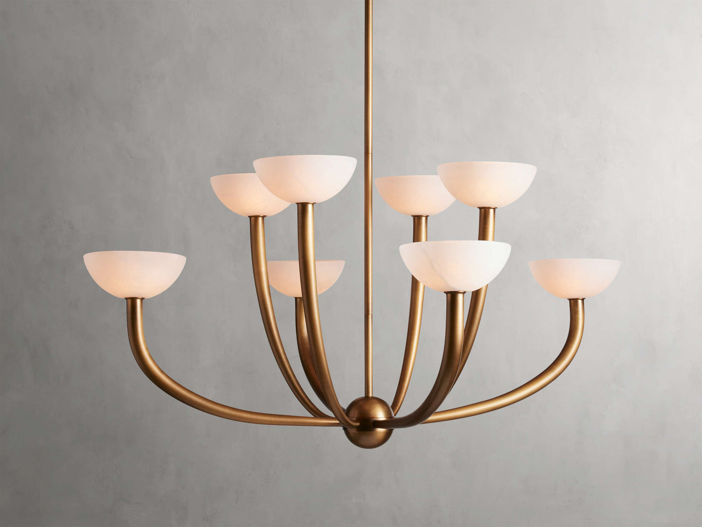Alabaster Branch Ring Chandelier