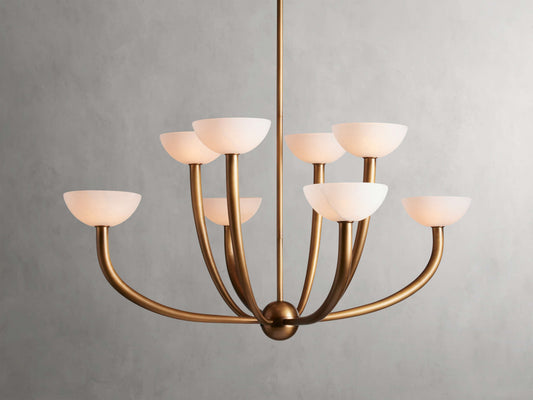 Alabaster Branch Ring Chandelier