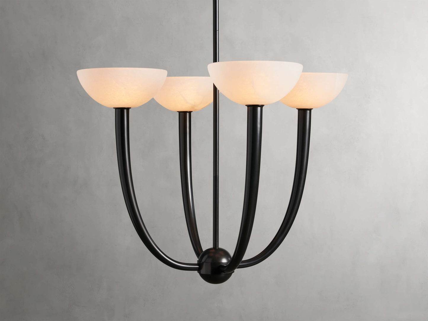 Alabaster Branch Ring Chandelier