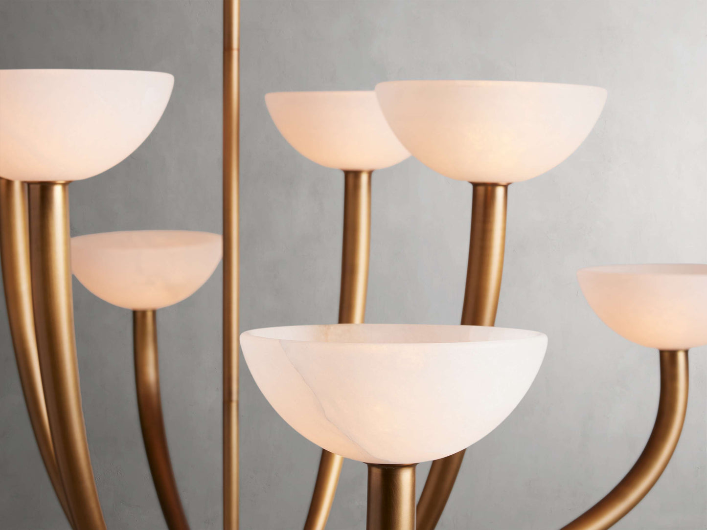 Alabaster Branch Ring Chandelier