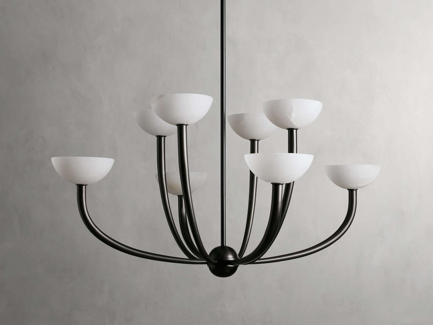 Alabaster Branch Ring Chandelier