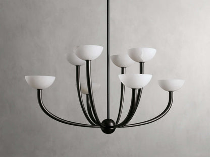 Alabaster Branch Ring Chandelier