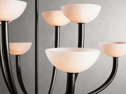 Alabaster Branch Ring Chandelier