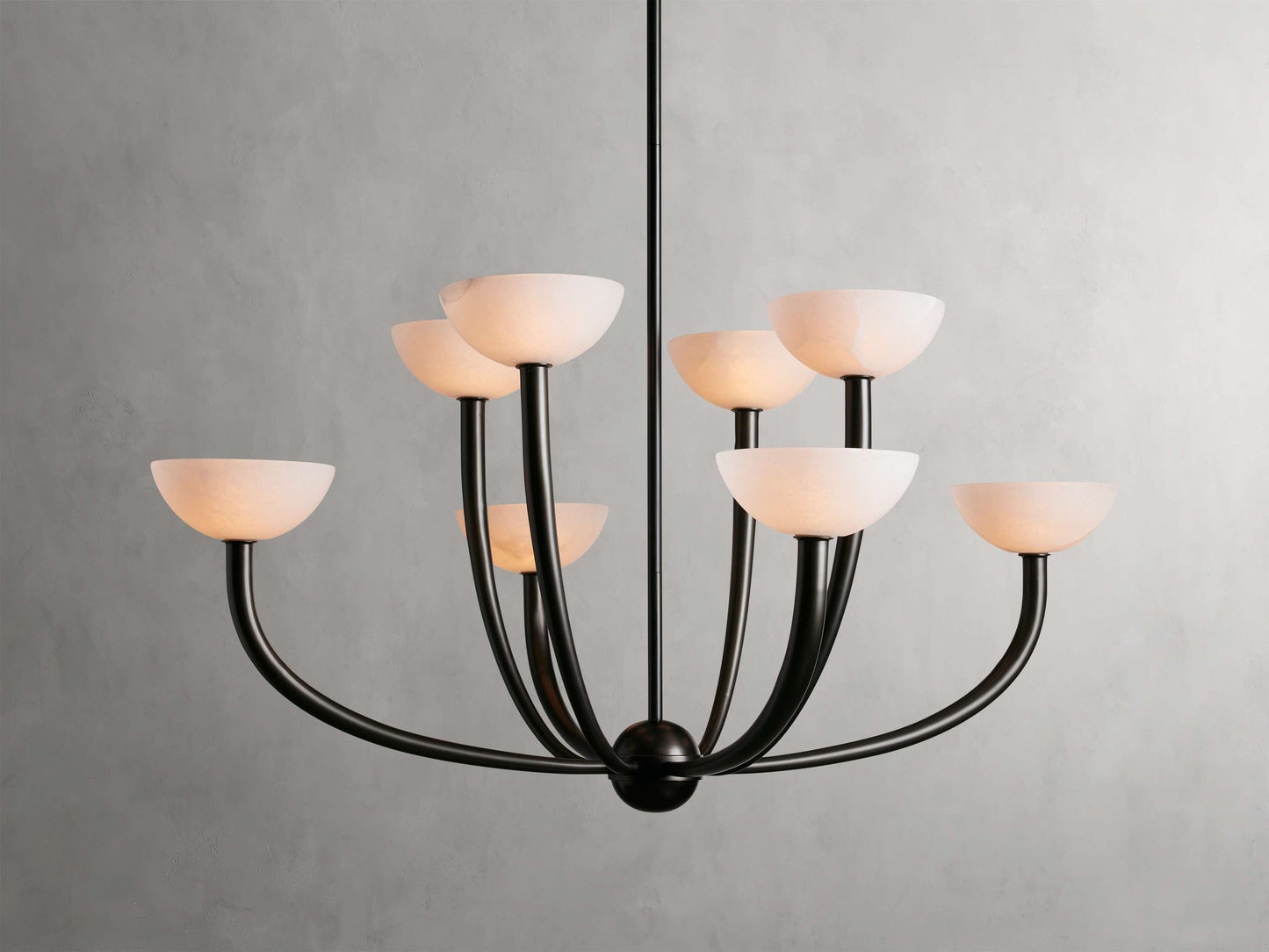 Alabaster Branch Ring Chandelier