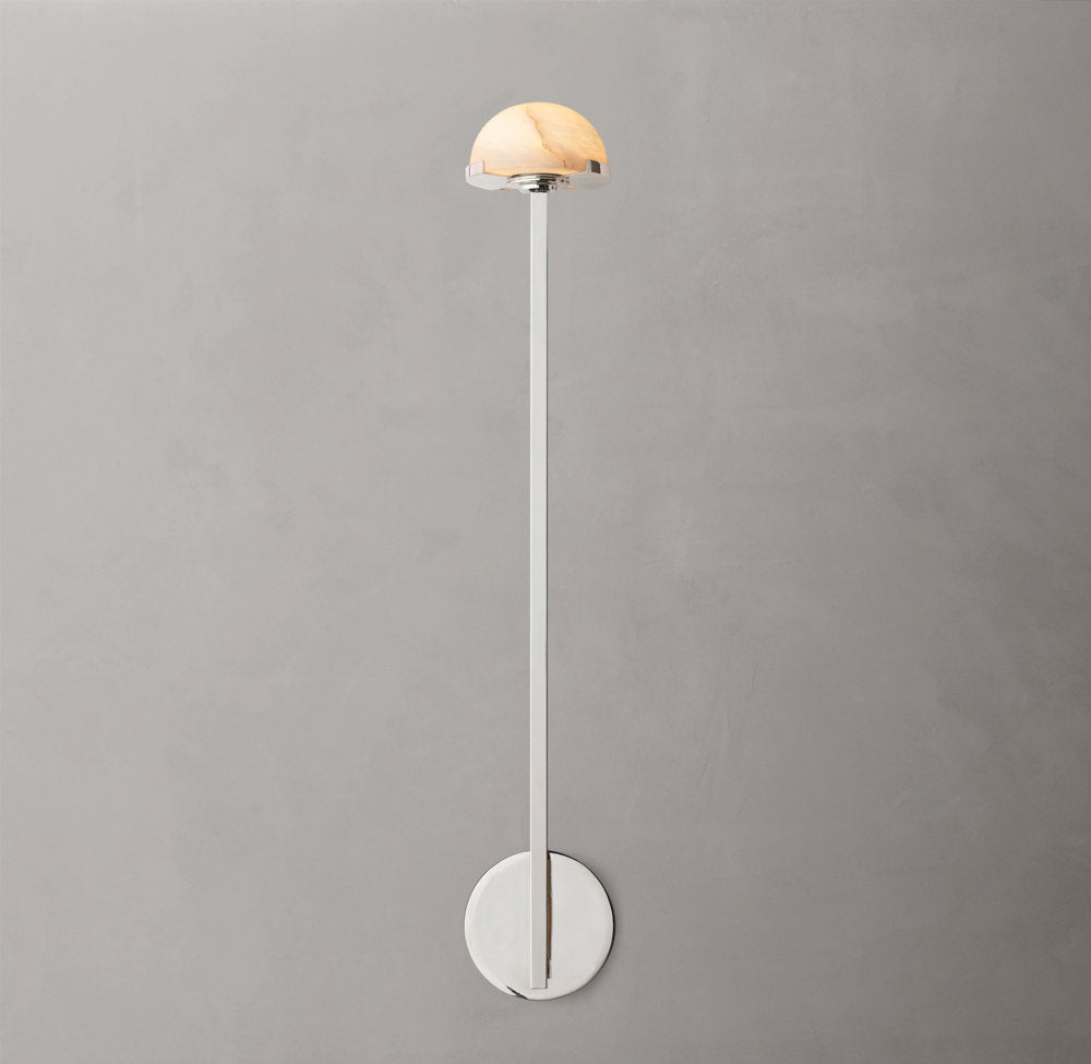 Alabaster Hemisphere LED Wall Light