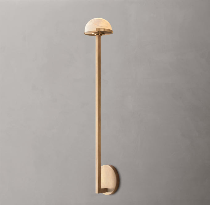 Alabaster Hemisphere LED Wall Light