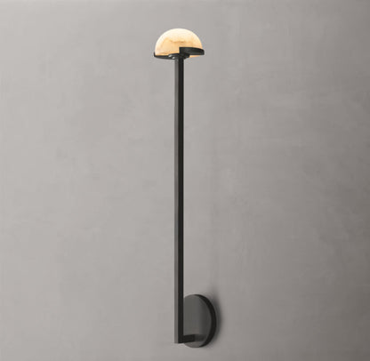 Alabaster Hemisphere LED Wall Light