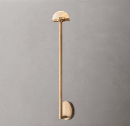 Alabaster Hemisphere LED Wall Light