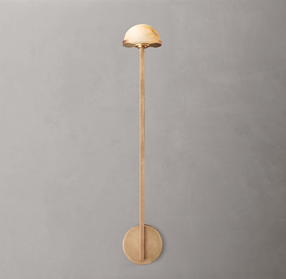 Alabaster Hemisphere LED Wall Light