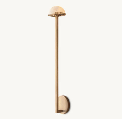 Alabaster Hemisphere LED Wall Light