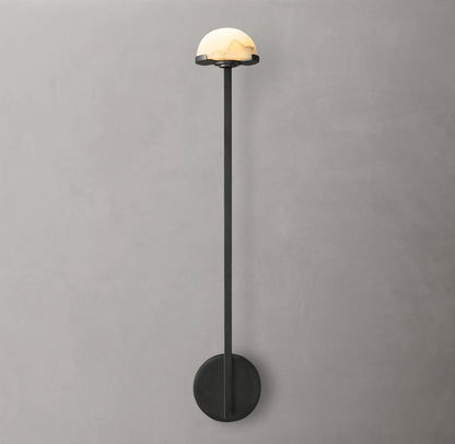 Alabaster Hemisphere LED Wall Light