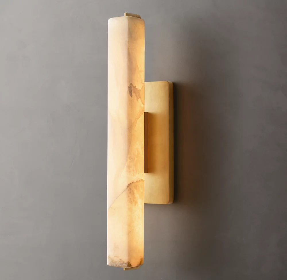 Alabaster Prism LED Wall Light