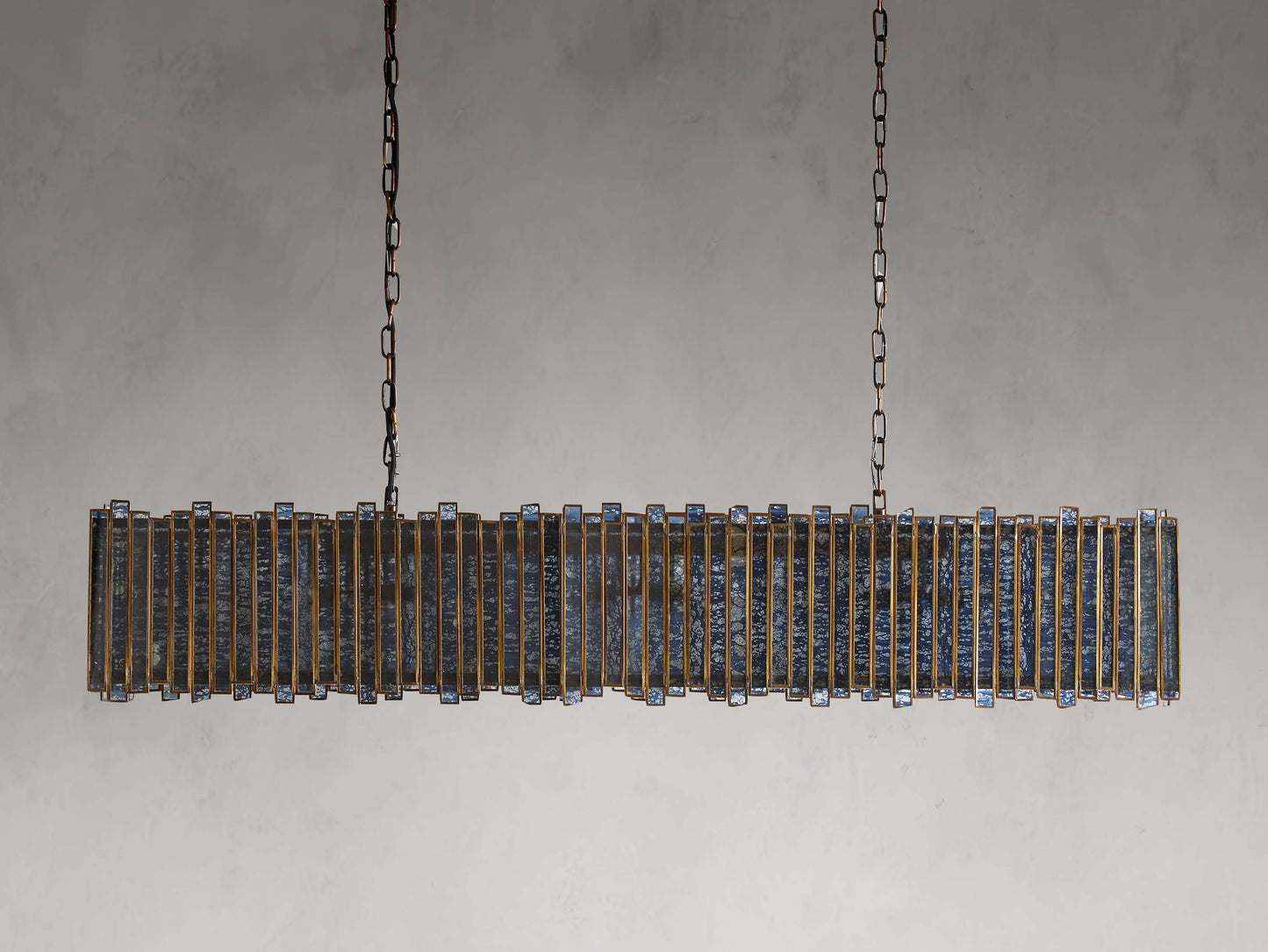 Antiqued Mirror Lantern Chandelier
