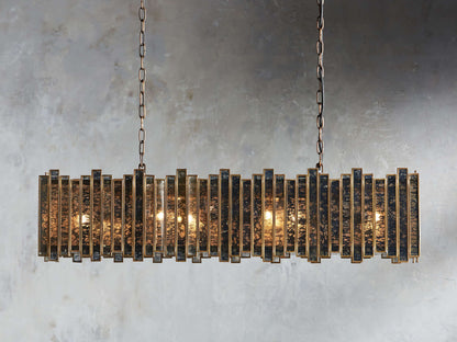 Antiqued Mirror Lantern Chandelier