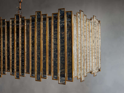 Antiqued Mirror Lantern Chandelier