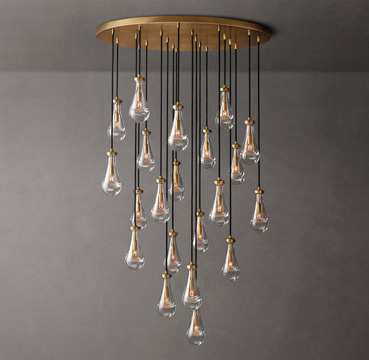 Artisan Glass Rainfall Chandelier