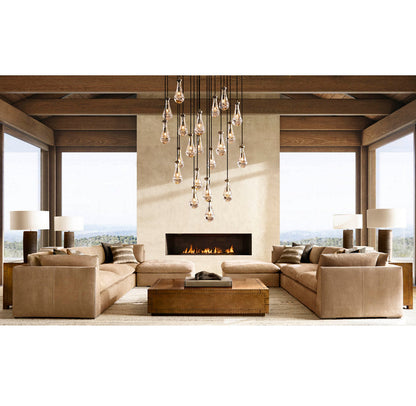 Artisan Glass Rainfall Chandelier