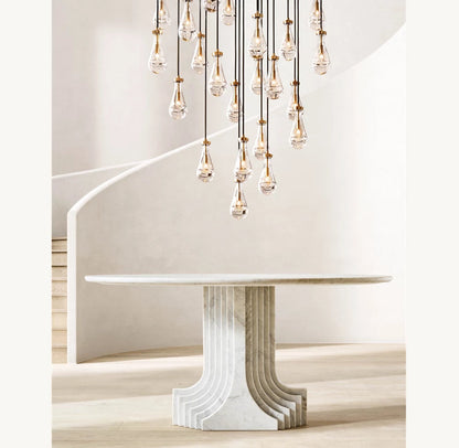 Artisan Glass Rainfall Chandelier