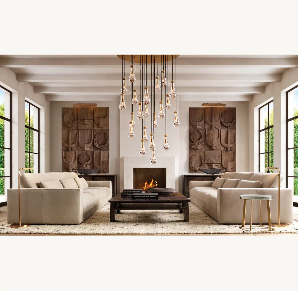 Artisan Glass Rainfall Chandelier