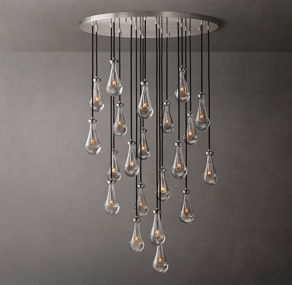 Artisan Glass Rainfall Chandelier