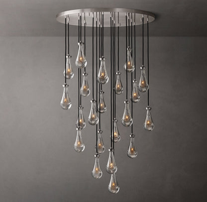 Artisan Glass Rainfall Chandelier