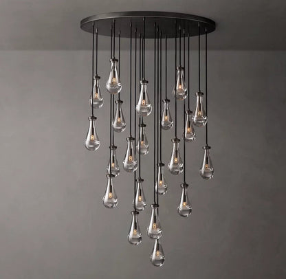 Artisan Glass Rainfall Chandelier