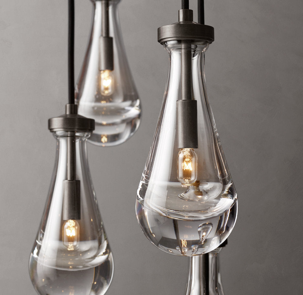 Artisan Glass Rainfall Chandelier