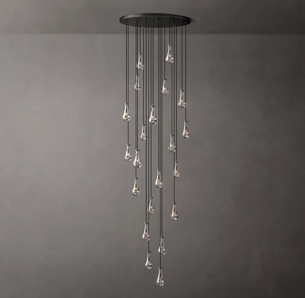 Artisan Glass Rainfall Chandelier