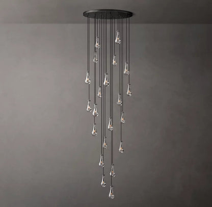 Artisan Glass Rainfall Chandelier