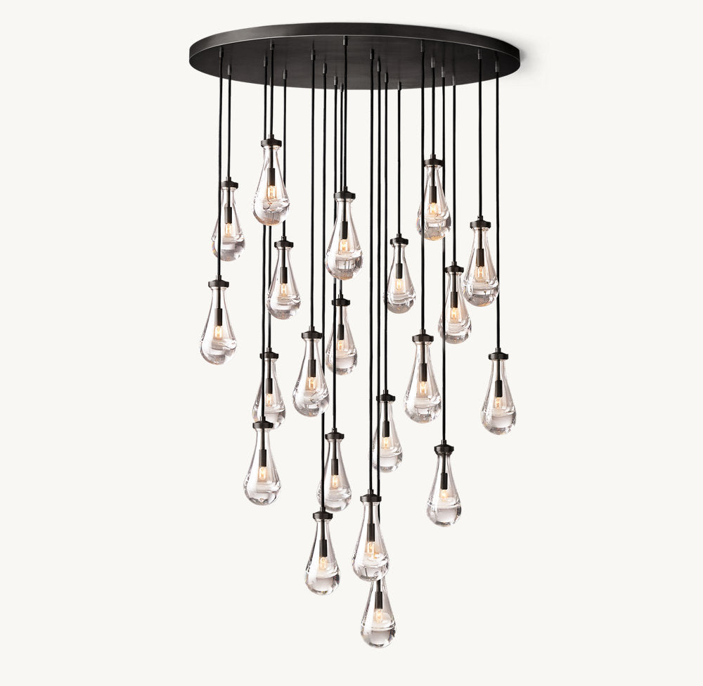 Artisan Glass Rainfall Chandelier