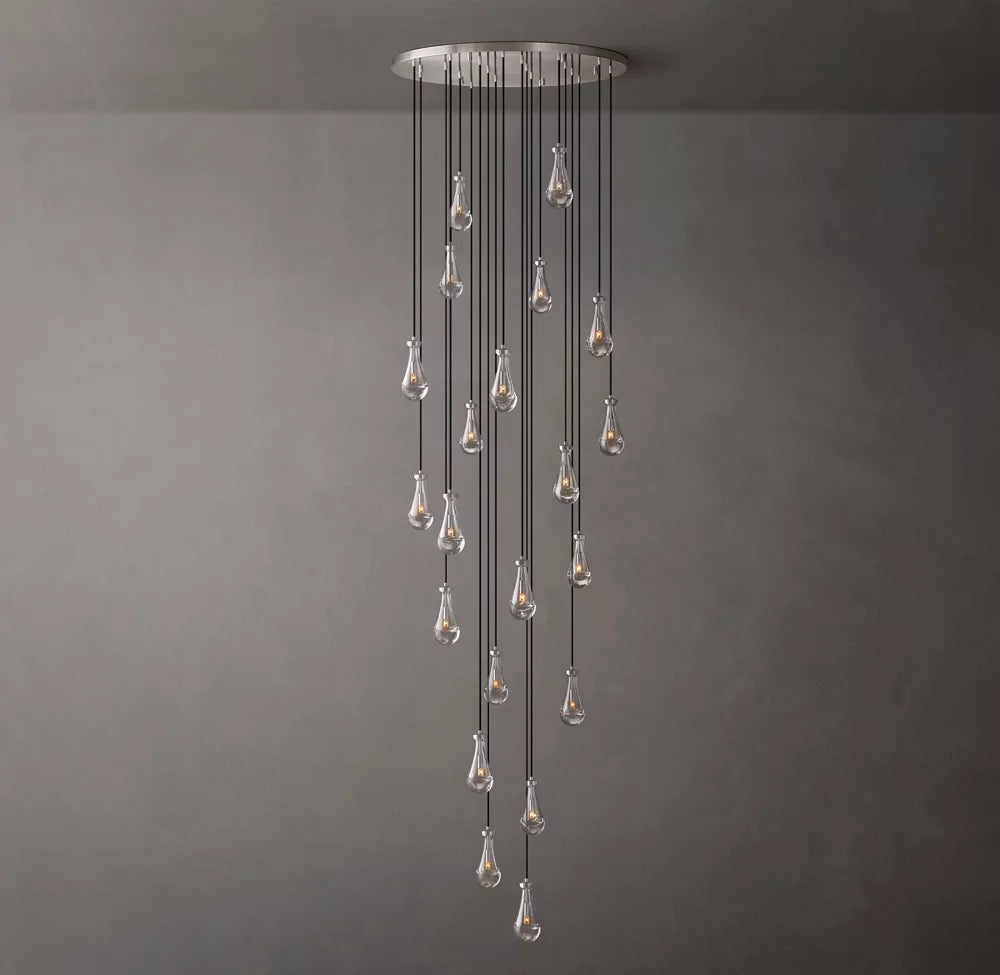 Artisan Glass Rainfall Chandelier