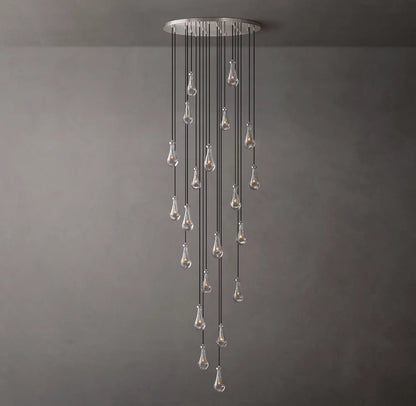 Artisan Glass Rainfall Chandelier